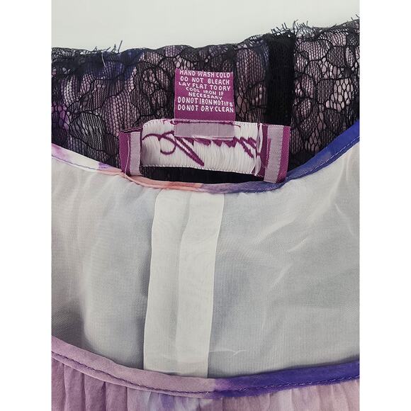 Argenti Floral Pastel Watercolor Pleated Shift Dress Women's Size 14 - Picture 7 of 10